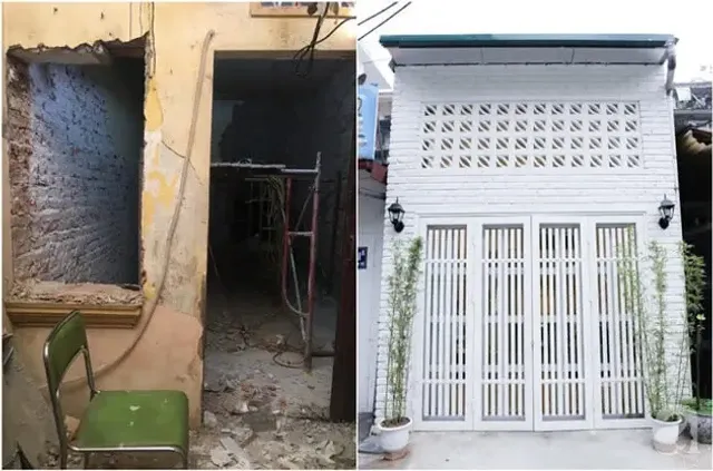 Nhà phố cải tạo 2,5m lột xác thành không gian hiện đại, trẻ trung 1