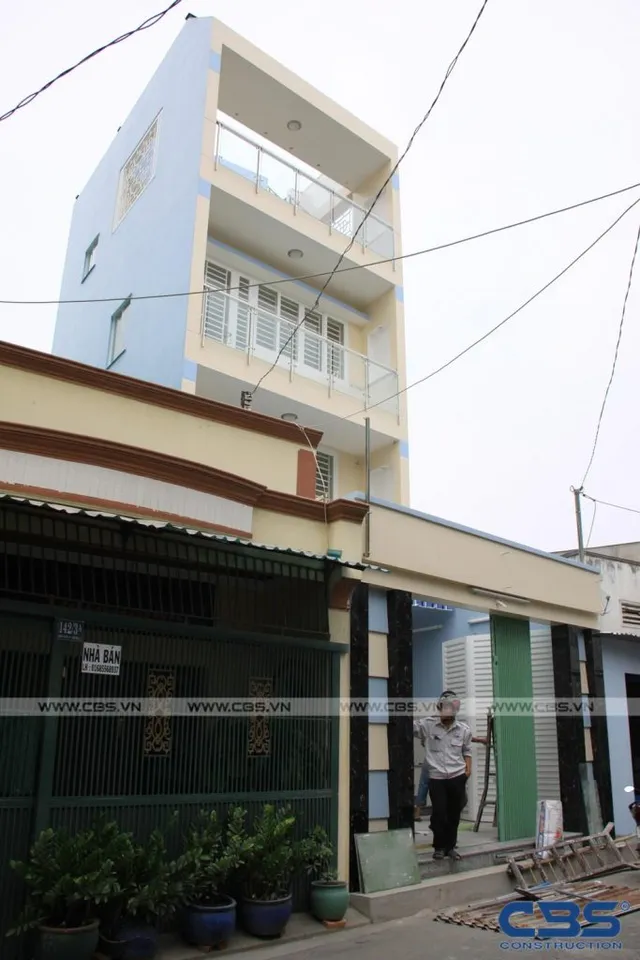Xây dựng mới nhà anh Thành, Quận 7 — hoàn thành