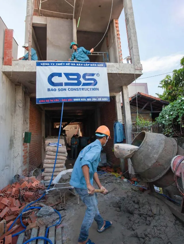 Xây dựng mới nhà chú Minh, Nguyễn Hữu Tiến, Tân Phú — thi công