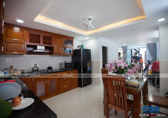 Xây dựng mới nhà cô Phương, Gò Vấp — thi công