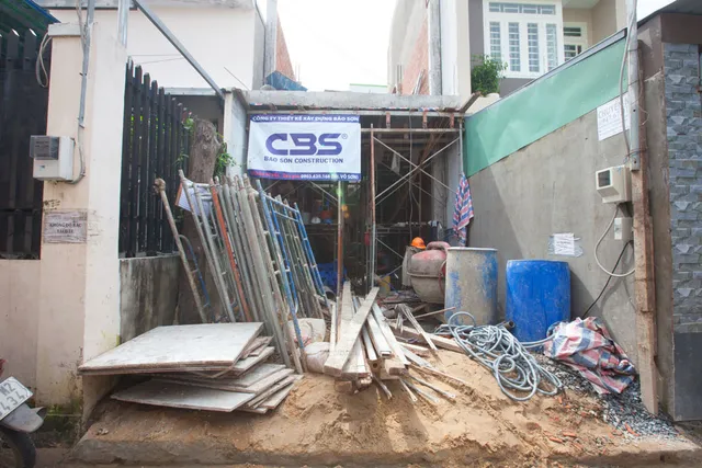 Xây dựng mới nhà anh Tính, Quận 9 — thi công