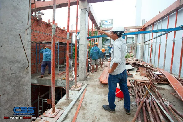 Xây dựng mới nhà anh Quốc – Bình Chánh — thi công