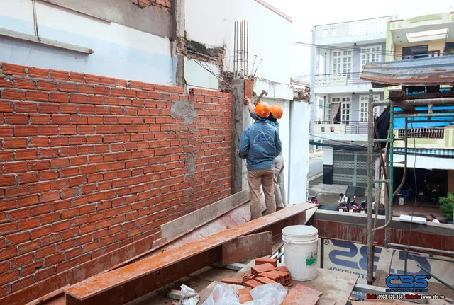 Xây dựng mới nhà anh Nam, Quận Bình Tân — thi công