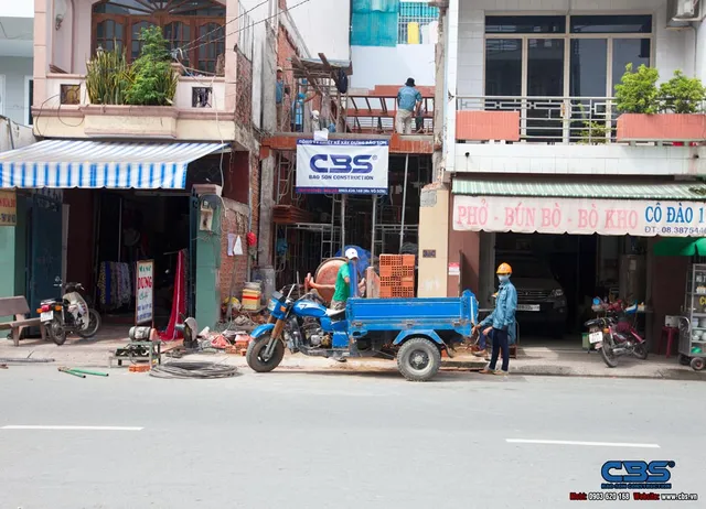Xây dựng mới nhà anh Nam, Quận Bình Tân — thi công