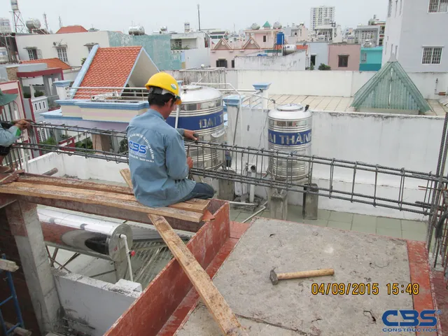 Xây dựng mới nhà chú Cảnh, Gò Dầu, Tân Phú — thi công