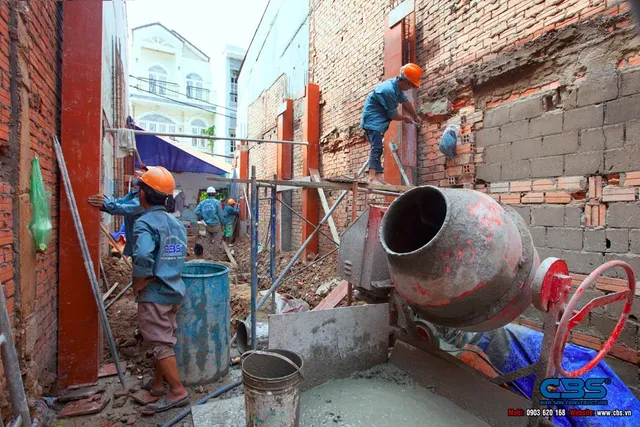 Xây dựng mới nhà anh Kiệt – Tân Bình — thi công