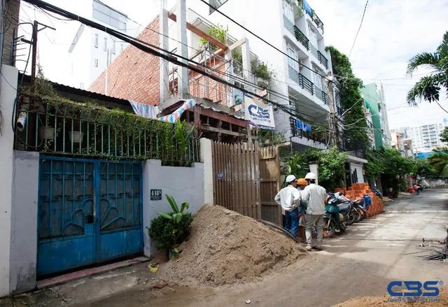 Xây dựng mới công trình nhà anh Quang – Văn Chung, Q. Tân Bình — thi công