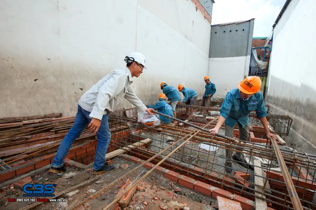 Xây dựng mới nhà chị Hương – Biên Hòa — thi công