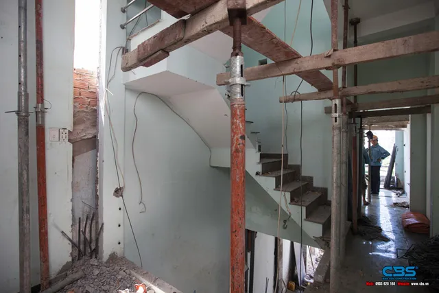 Xây dựng mới nhà chị Đào, Quận Gò Vấp — thi công