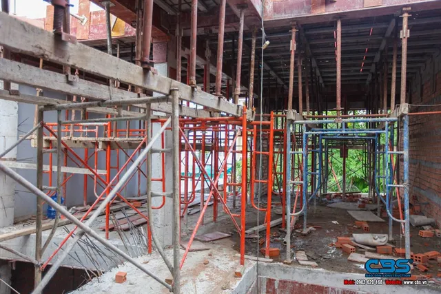 Xây dựng mới nhà anh Phước – Chị Thảo, Quận 7 — thi công