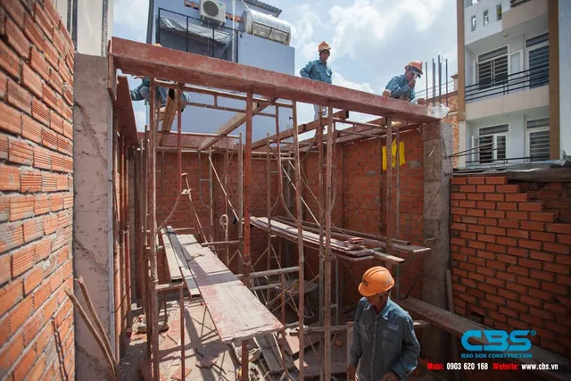 Thi công xây dựng mới nhà anh Hải, Quận 6 — thi công
