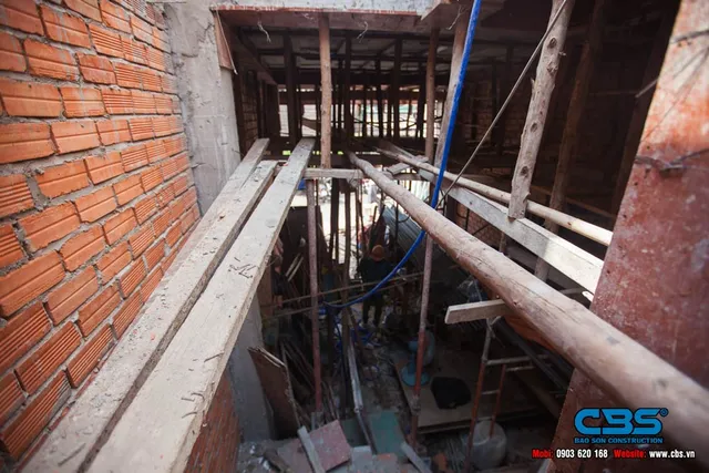 Thi công xây dựng mới nhà anh Hải, Quận 6 — thi công