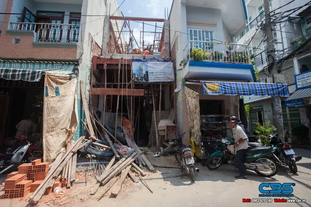 Thi công xây dựng mới nhà anh Hải, Quận 6 — thi công