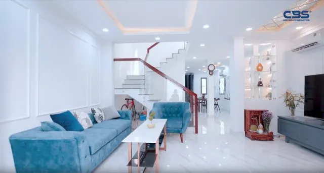 Nhà phố 5m x 13m hai mặt tiền trên phố Nguyễn Văn Linh, Quận 7 — hoàn thành