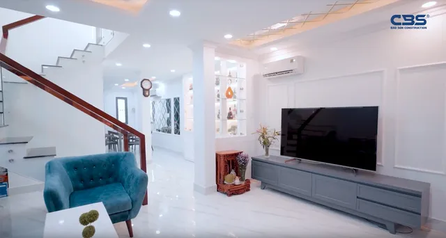 Nhà phố 5m x 13m hai mặt tiền trên phố Nguyễn Văn Linh, Quận 7 — hoàn thành